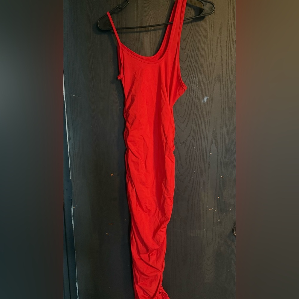 Vibrant Red Sleeveless Dress Size X-Small